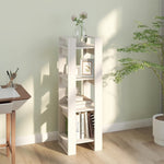 Bokhylle/Romdeler Hvit 41X35X125 Cm Heltre Furu