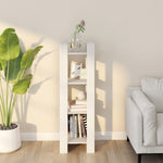 Bokhylle/Romdeler Hvit 41X35X125 Cm Heltre Furu
