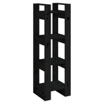 Bokhylle/Romdeler Svart 41X35X125 Cm Heltre Furu