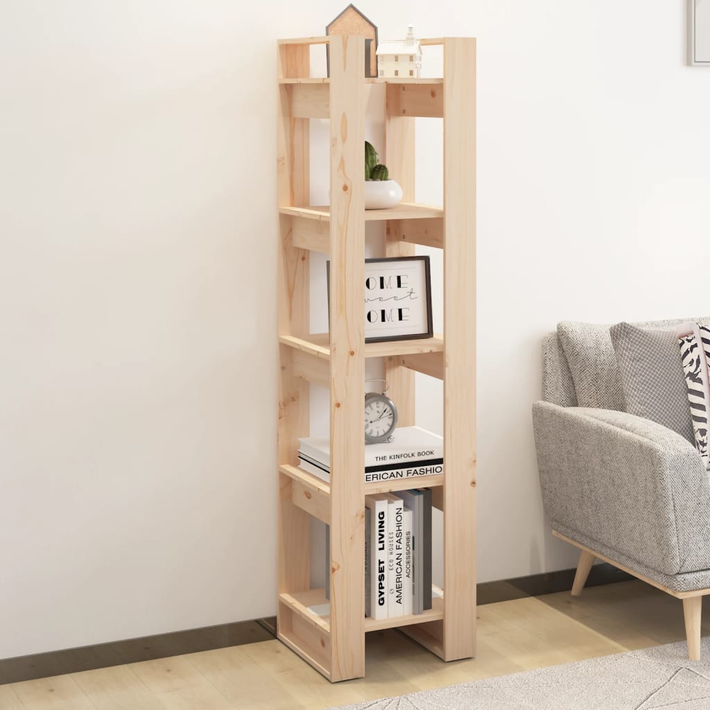 Bokhylle/Romdeler 41X35X160 Cm Heltre Furu