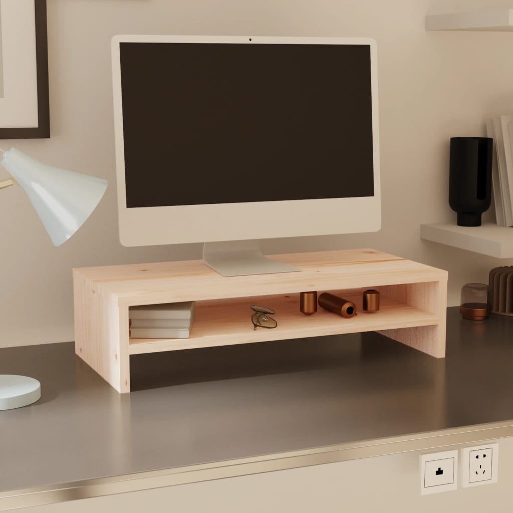 Monitorstativ 50X24X13 Cm Heltre Furu