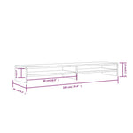 Monitorstativ 100X24X13 Cm Heltre Furu