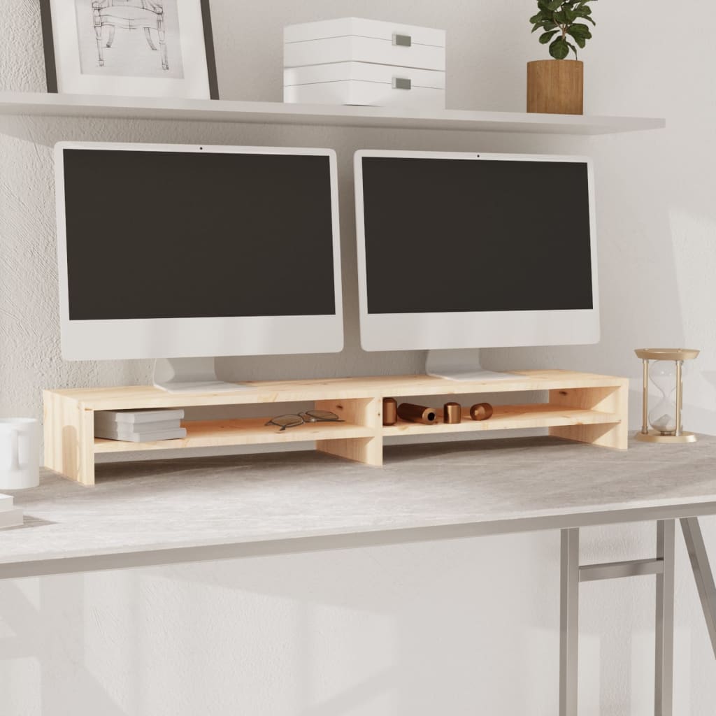 Monitorstativ 100X24X13 Cm Heltre Furu