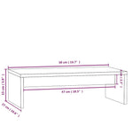 Monitorstativ 50X27X15 Cm Heltre Furu