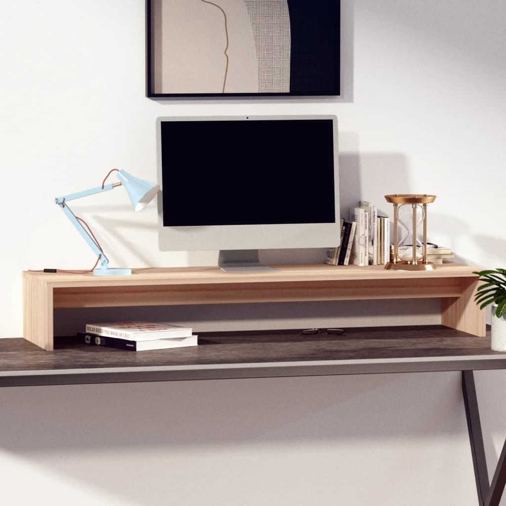 Monitorstativ 100X27X15 Cm Heltre Furu