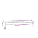 Monitorstativ 100X27X15 Cm Heltre Furu