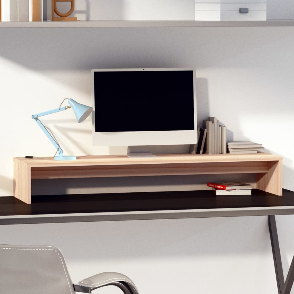 Monitorstativ 100X27X15 Cm Heltre Furu