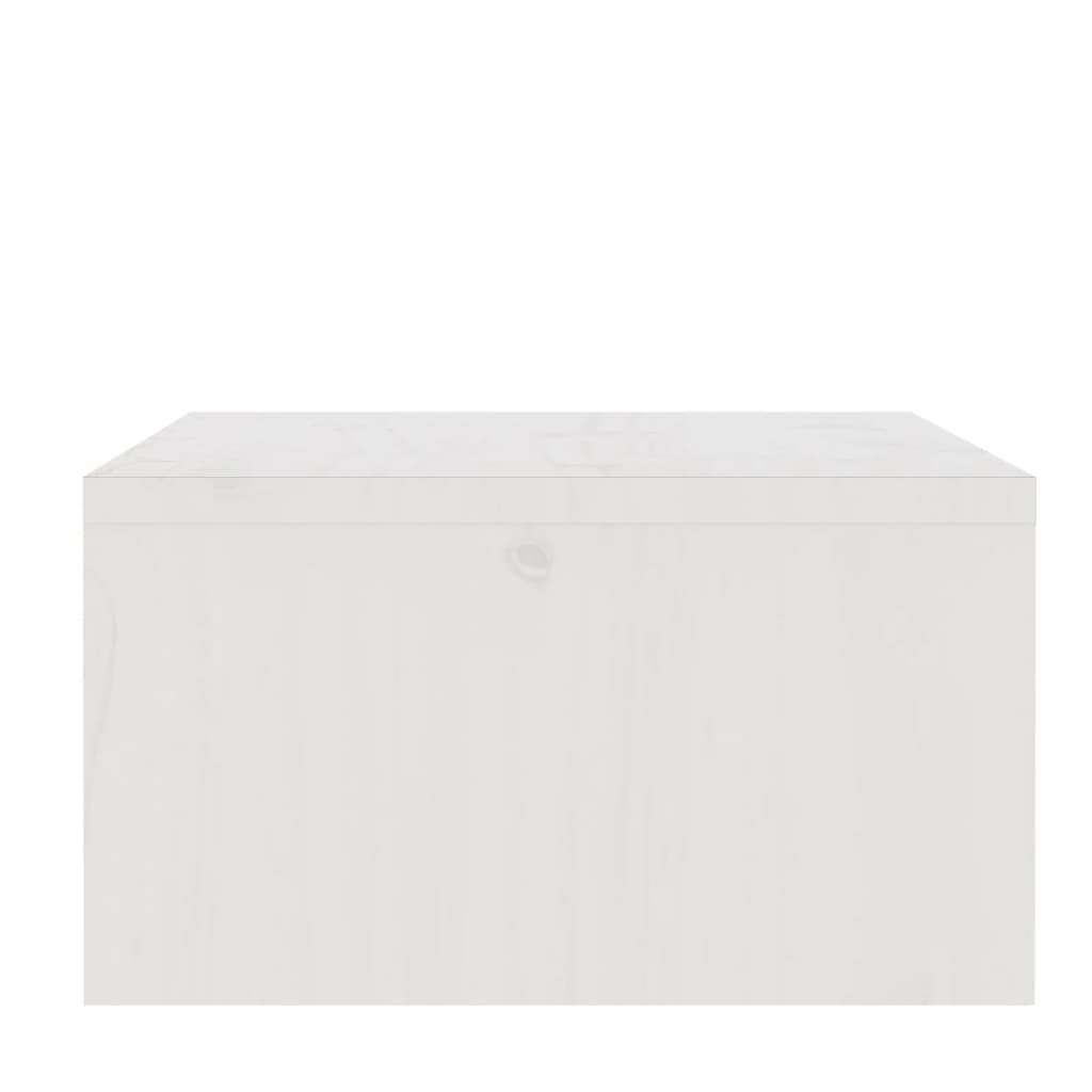 Monitorstativ Hvit 100X27X15 Cm Heltre Furu