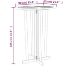 Sammenleggbart Barbord 90X65X105 Cm Heltre Teak