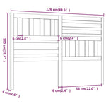 Sengegavl 126X4X100 Cm Heltre Furu