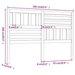 Sengegavl Hvit 166X4X100 Cm Heltre Furu