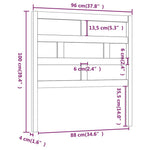 Sengegavl 96X4X100 Cm Heltre Furu