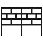 Sengegavl Svart 126X4X100 Cm Heltre Furu