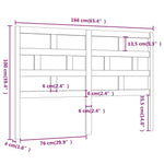 Sengegavl Hvit 166X4X100 Cm Heltre Furu