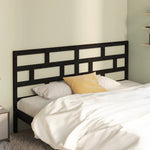 Sengegavl Svart 186X4X100 Cm Heltre Furu