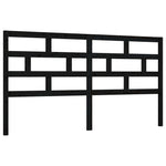 Sengegavl Svart 206X4X100 Cm Heltre Furu