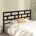 Sengegavl Svart 206X4X100 Cm Heltre Furu