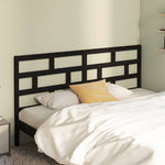 Sengegavl Svart 206X4X100 Cm Heltre Furu