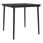 Hagespisegruppe 3 Deler Svart Pvc-Rotting