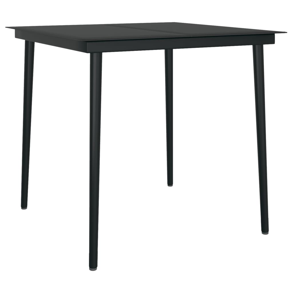 Hagespisegruppe 3 Deler Svart Pvc-Rotting