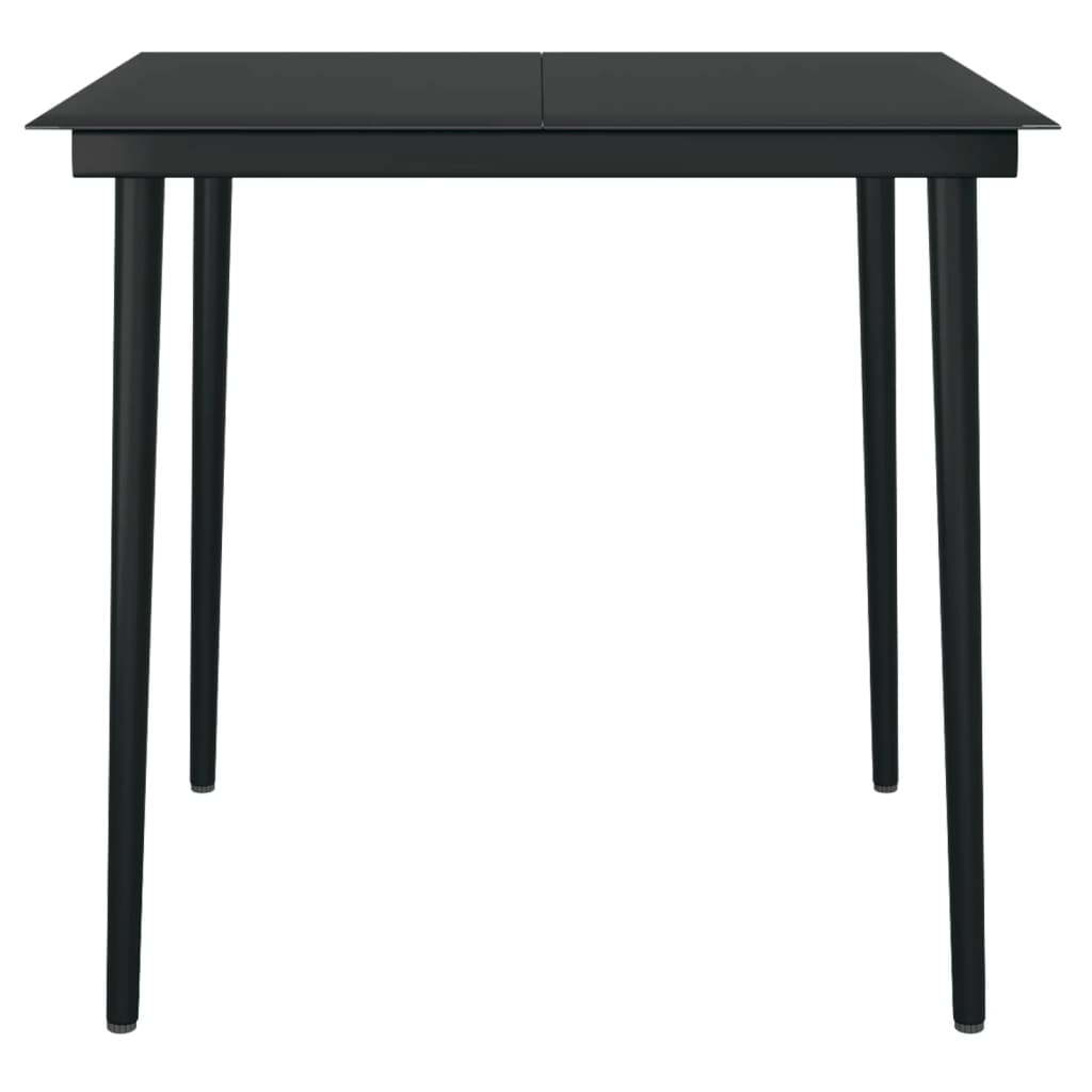 Hagespisegruppe 3 Deler Svart Pvc-Rotting