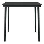 Hagespisegruppe 3 Deler Svart Pvc-Rotting