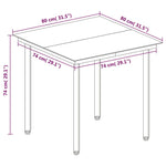 Hagespisegruppe Med Puter 3 Deler Polyrotting Og Glass