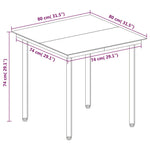 Hagespisegruppe Med Puter 3 Deler Polyrotting Og Glass