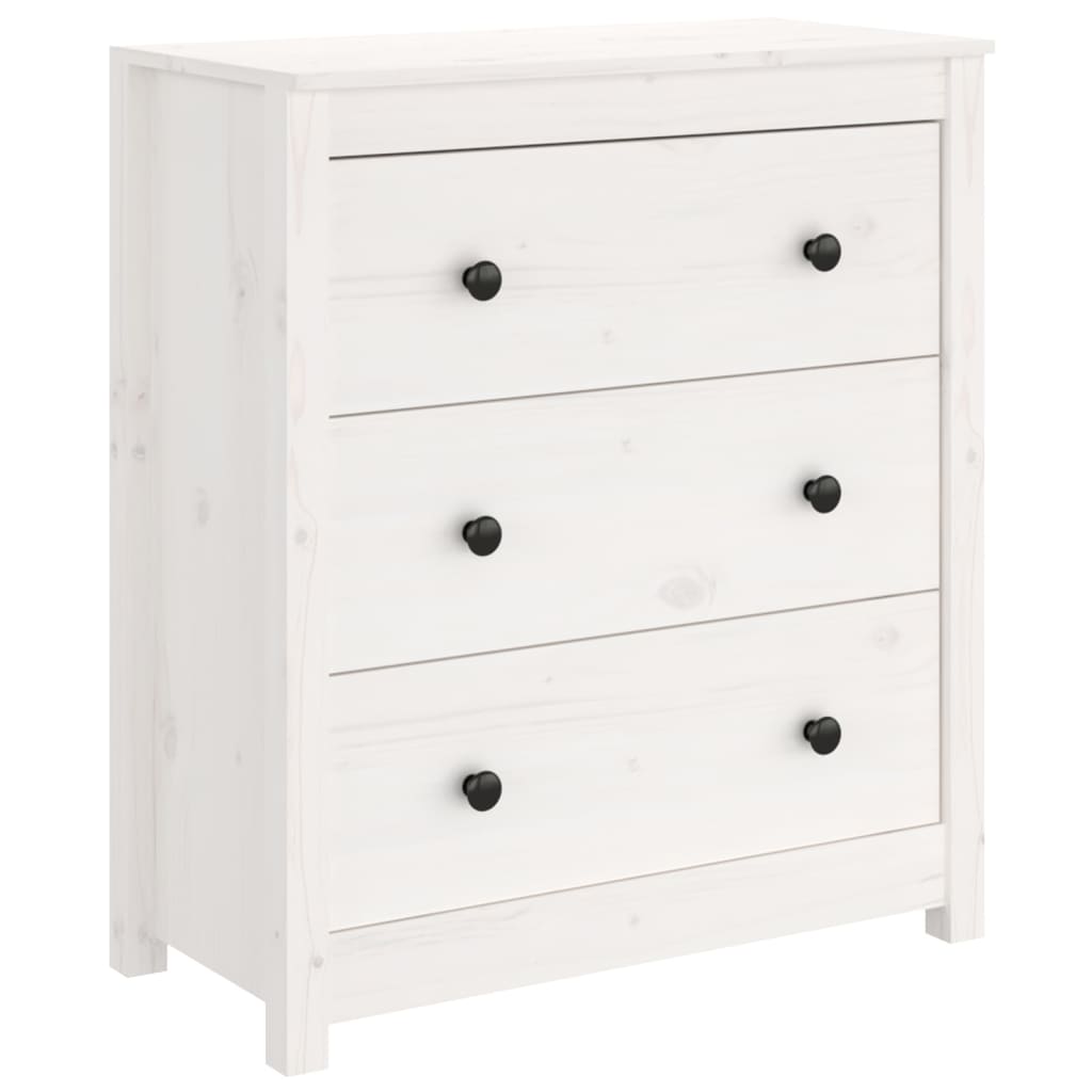 Skjenk Hvit 70X35X80 Cm Heltre Furu