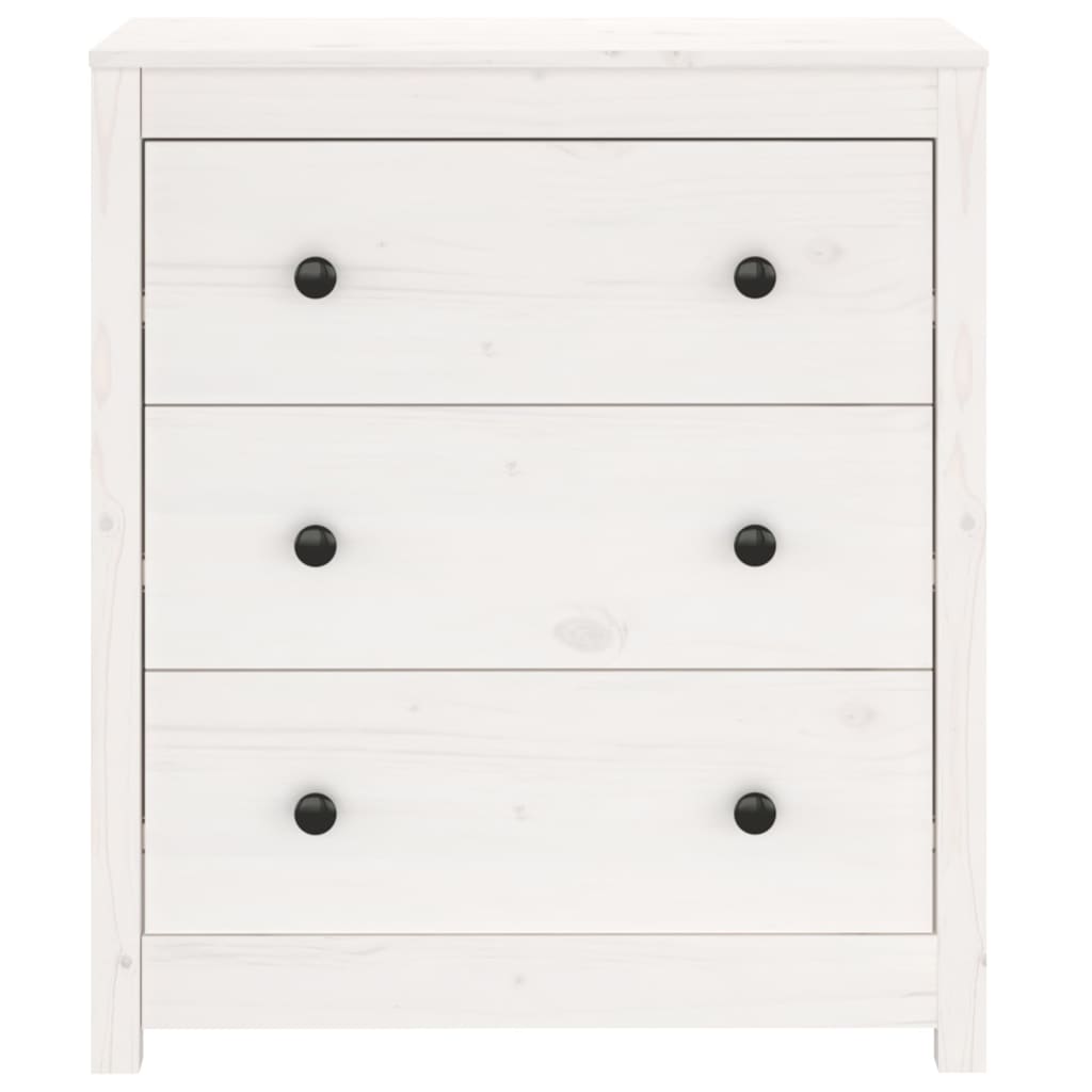 Skjenk Hvit 70X35X80 Cm Heltre Furu