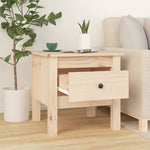 Sidebord 2 Stk 40X40X39 Cm Heltre Furu