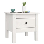 Salongbord Hvit 40X40X39 Cm Heltre Furu