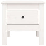 Salongbord Hvit 40X40X39 Cm Heltre Furu
