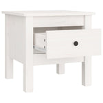 Salongbord Hvit 40X40X39 Cm Heltre Furu