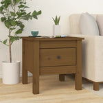 Sidebord 2 Stk Honningbrun 40X40X39 Cm Heltre Furu