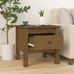 Sidebord 2 Stk Honningbrun 40X40X39 Cm Heltre Furu