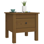 Sidebord 2 Stk Honningbrun 40X40X39 Cm Heltre Furu