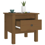Sidebord 2 Stk Honningbrun 40X40X39 Cm Heltre Furu
