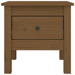 Sidebord 2 Stk Honningbrun 40X40X39 Cm Heltre Furu