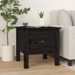 Sidebord 2 Stk Svart 40X40X39 Cm Heltre Furu