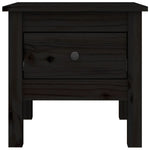 Sidebord 2 Stk Svart 40X40X39 Cm Heltre Furu