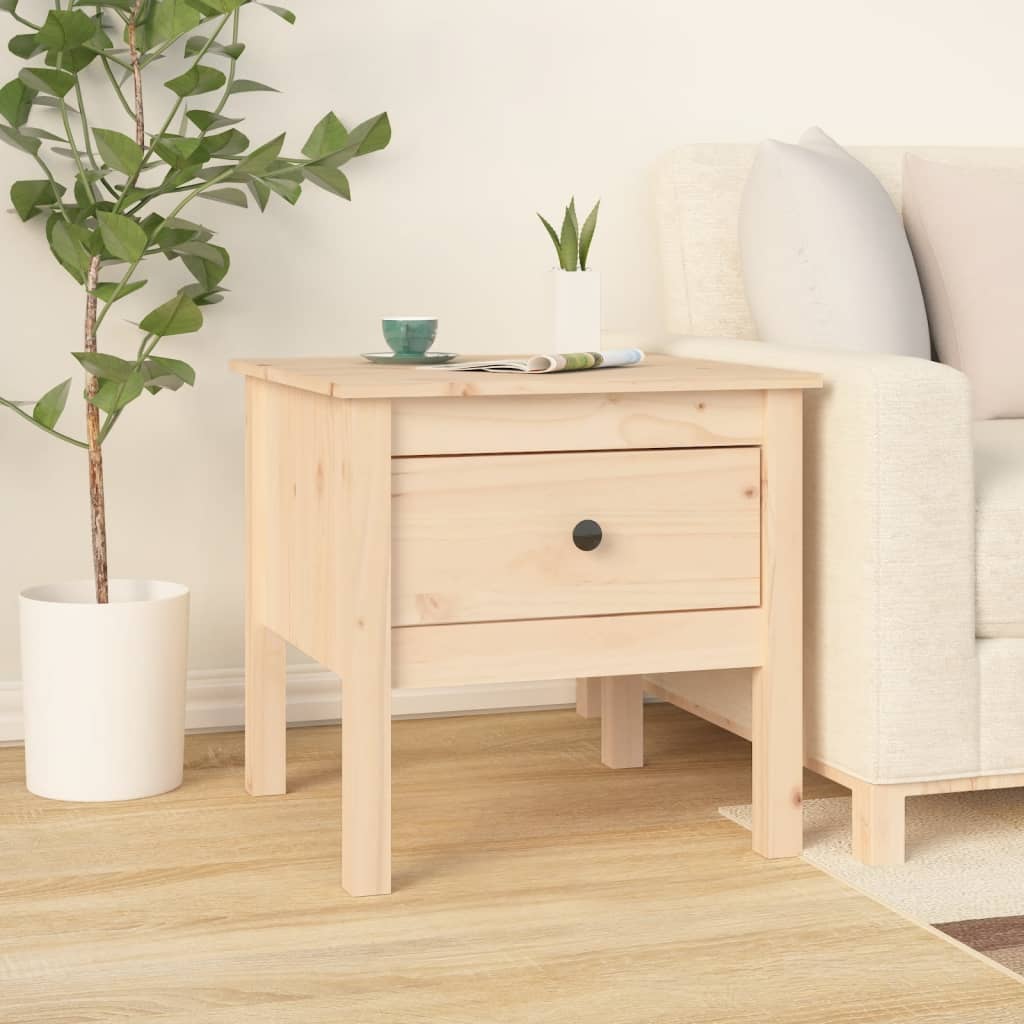 Sidebord 2 Stk 50X50X49 Cm Heltre Furu