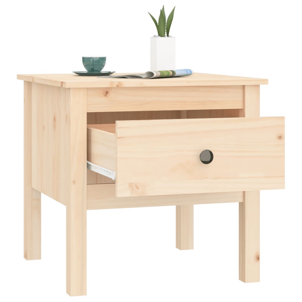 Sidebord 2 Stk 50X50X49 Cm Heltre Furu