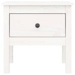 Sidebord Hvit 50X50X49 Cm Heltre Furu