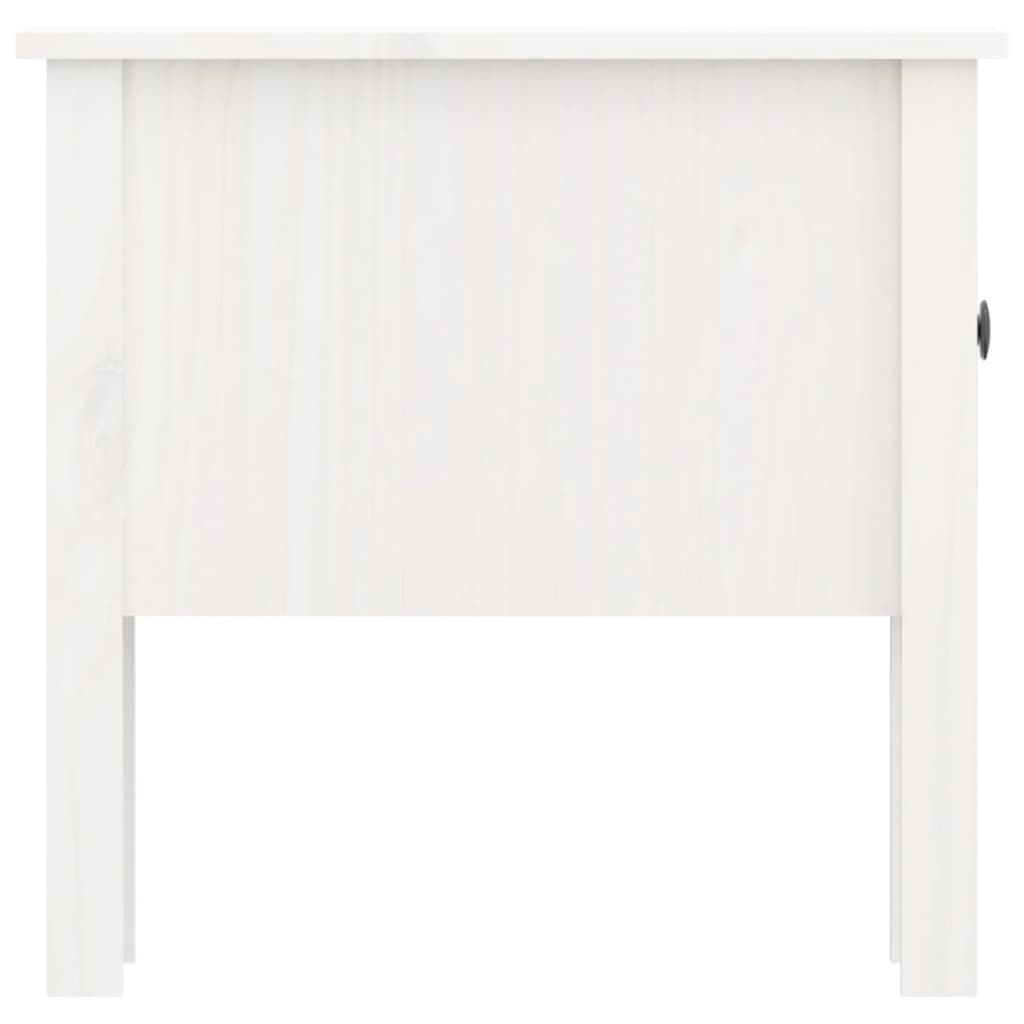 Sidebord Hvit 50X50X49 Cm Heltre Furu