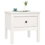 Sidebord 2 Stk Hvit 50X50X49 Cm Heltre Furu