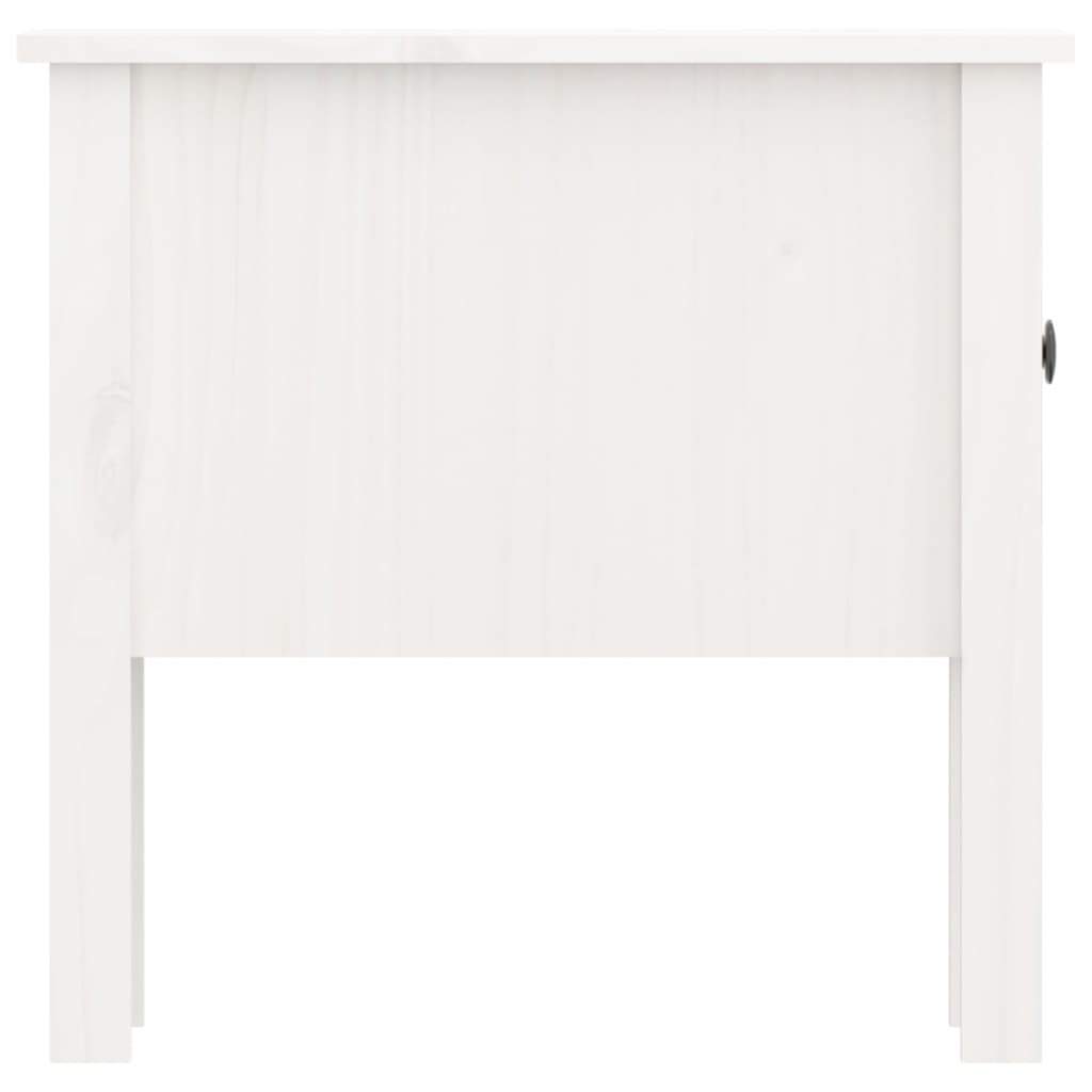 Sidebord 2 Stk Hvit 50X50X49 Cm Heltre Furu