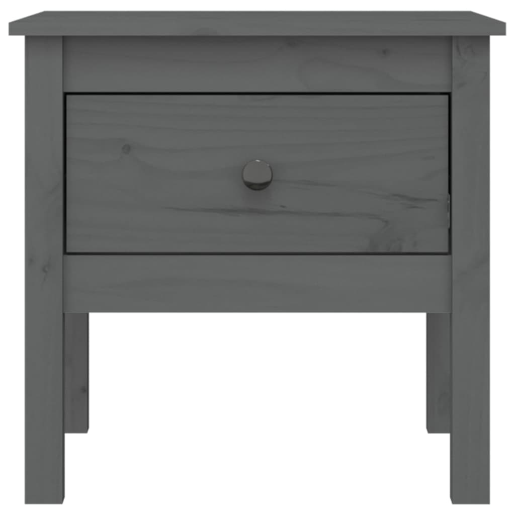 Sidebord Grå 50X50X49 Cm Heltre Furu