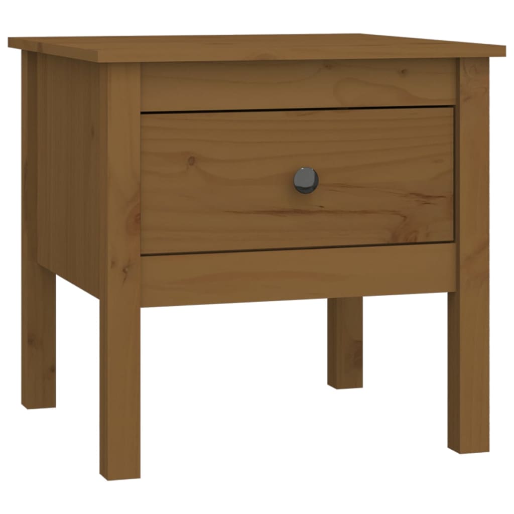 Sidebord Honningbrun 50X50X49 Cm Heltre Furu
