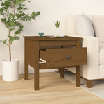 Sidebord Honningbrun 50X50X49 Cm Heltre Furu
